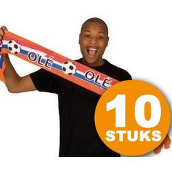 Oranje Feestkleding | 10 stuks Oranje Sjaal | Nederlands Elftal EK Voetbal